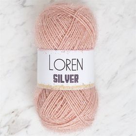 Loren RS0040 34079 Silver Pudra Pembe El Örgü İpi