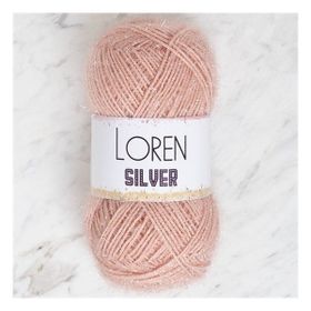 Loren RS0040 34079 Silver Pudra Pembe El Örgü İpi