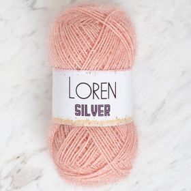 Loren RS0040 34079 Silver Pudra Pembe El Örgü İpi