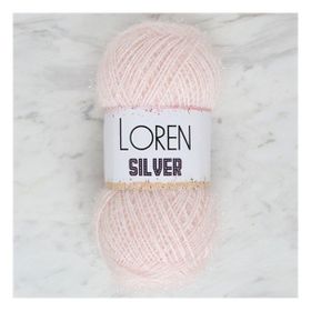 Loren RS0062 34072 Silver Toz Pembe El Örgü İpi