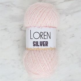 Loren RS0062 34072 Silver Toz Pembe El Örgü İpi