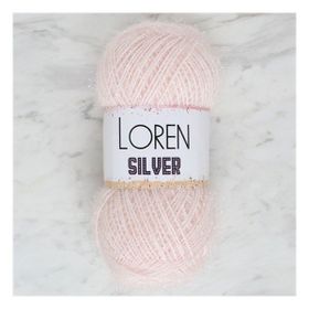 Loren RS0062 34072 Silver Toz Pembe El Örgü İpi