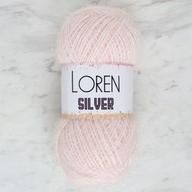 Loren RS0062 34072 Silver Toz Pembe El Örgü İpi