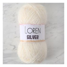 Loren RS0064 34070 Silver Beyaz El Örgü İpi