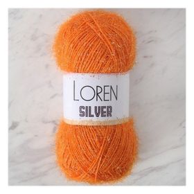 Loren RS0103 34086 Silver Turuncu El Örgü İpi