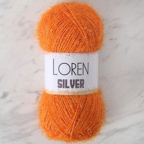 Loren RS0103 34086 Silver Turuncu El Örgü İpi