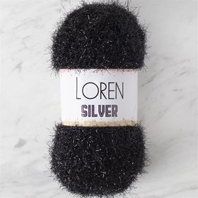 Loren RS1001 34093 Silver Siyah El Örgü İpi