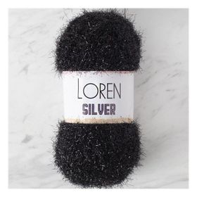 Loren RS1001 34093 Silver Siyah El Örgü İpi