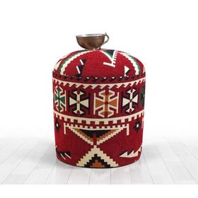 Lorence Home Bozok Kayın Frigya Kilim Puf
