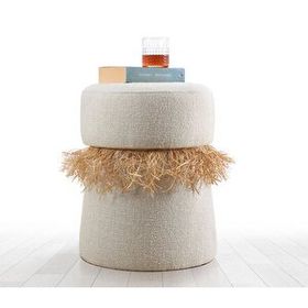 Lorence Home Cübaa Krem Puf
