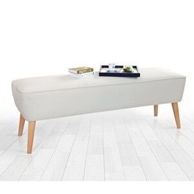 Lorence Home Dunel Krem Bench Puf