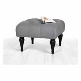 Lorence Home Floral Gri Puf