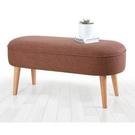 Lorence Home Kırmızı Bordo Lednok Bench Puf
