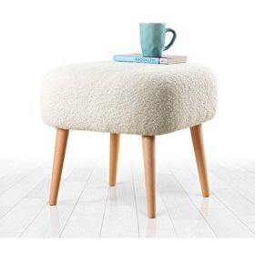 Lorence Home Lamberr Beyaz Teddy Kürk Puf