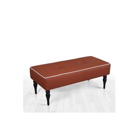 Lorence Home Lungo Toprak Deri Bench Puf
