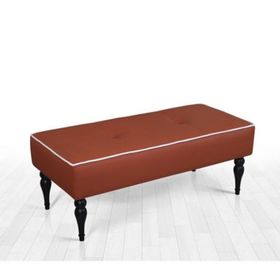 Lorence Home Lungo Toprak Deri Bench Puf