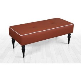 Lorence Home Lungo Toprak Deri Bench Puf