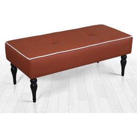 Lorence Home Lungo Toprak Deri Bench Puf