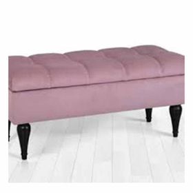 Lorence Home Maye Menekşe Sandıklı Kapitone Puf