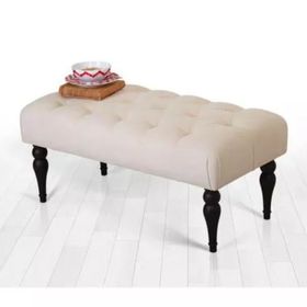 Lorence Home Missus Bench Krem Puf