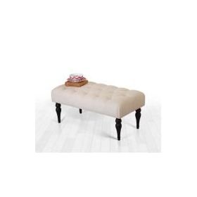 Lorence Home Missus Bench Krem Puf