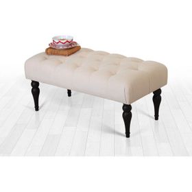 Lorence Home Missus Bench Krem Puf