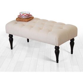 Lorence Home Missus Bench Krem Puf