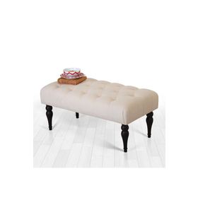 Lorence Home Missus Bench Krem Puf