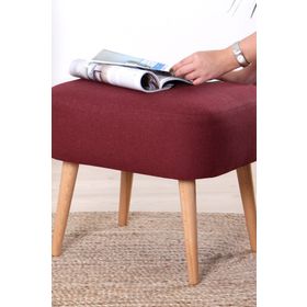 Lorence Home TY2209 Bordo Parrot Bordo Puf