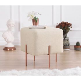 Lorence Home TY4458 Krem Kare Copper Puf