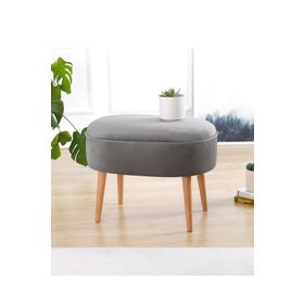 Lorence Home TY4491 Gri Moile Puf