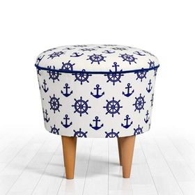 Lorence Home TY6001 Renkli Cunda Çapa Puf