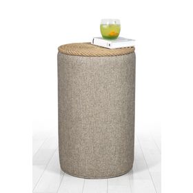 Lorence Home TY6081 Bej Filika Sehpa Bej Puf