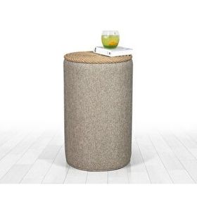 Lorence Home TY6081 Bej Filika Sehpa Bej Puf