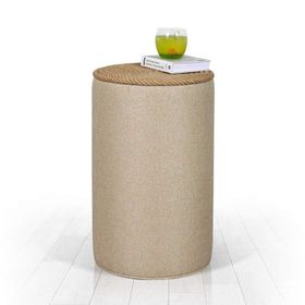 Lorence Home TY6082 Krem Filika Sehpa Krem Puf