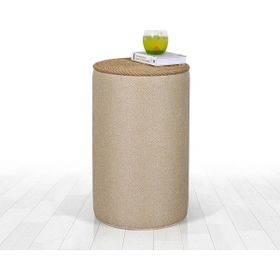 Lorence Home TY6082 Krem Filika Sehpa Krem Puf