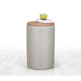Lorence Home TY6084 Gri Filika Sehpa Gri Puf