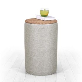 Lorence Home TY6084 Gri Filika Sehpa Gri Puf