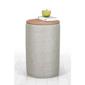 Lorence Home TY6084 Gri Filika Sehpa Gri Puf