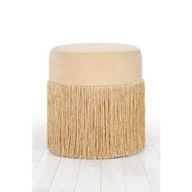Lorence Home TY7571 Altın Merkür Püsküllü Puf