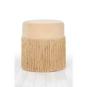 Lorence Home TY7571 Altın Merkür Püsküllü Puf