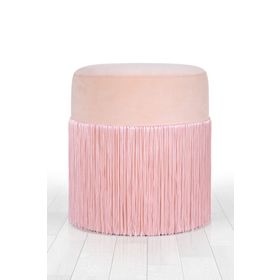 Lorence Home TY7573 Pudra Merkür Püsküllü Puf