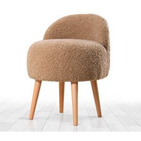 Lorence Home TY8905 Kahve Raccoon Kürk Puf