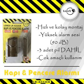 Lorex LR-4222CK 2'li Kahverengi Kapı Pencere Alarmı