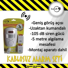 Lorex LR-FAC Caydırıcı Kamera + Lorex LR-NG300 Kablosuz Hırsız Alarm Siste