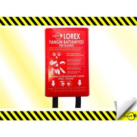 Lorex LR-FB1015B 100 x 150 cm Kutulu Yangın Battaniyesi