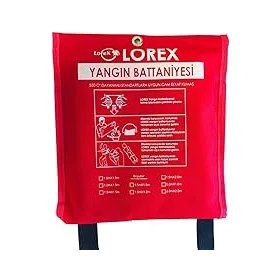 Lorex LR-FB1515CP 150x150 cm Premium Çantalı Yangın Battaniyesi