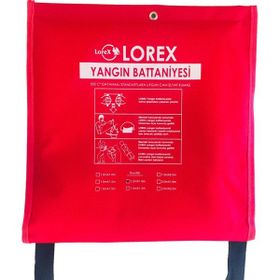 Lorex LR-FB1518C 150x180 cm Çantalı Yangın Söndürme Battaniyesi