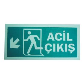 Lorex LR-FLD Fotolüminesans Fosforlu Sol-Aşağı Yön Levhası