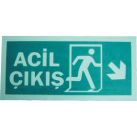 Lorex LR-FRD Fotolüminesans Fosforlu Sağ-Aşağı Yön Levhası